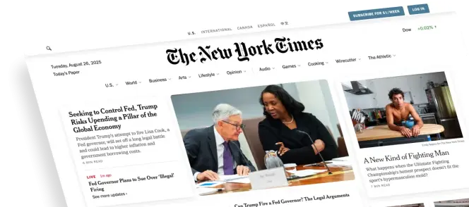News web scraping from The New York Times - automated article extraction and monitoring