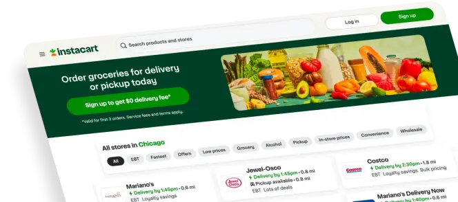 DataOx scraping service for AI platforms - Instacart grocery data aggregation