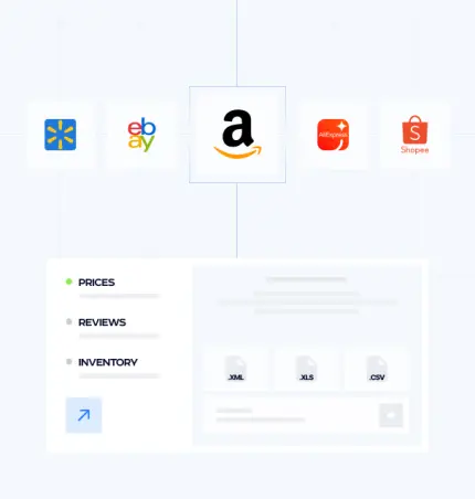 E-commerce intelligence dashboard displaying real-time price monitoring, competitor analysis charts, and product performance metrics across multiple platforms
