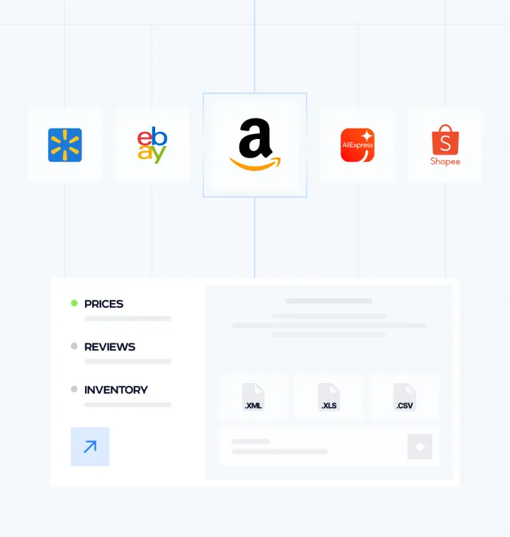 E-commerce intelligence dashboard displaying real-time price monitoring, competitor analysis charts, and product performance metrics across multiple platforms
