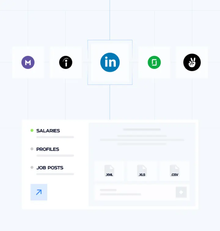 Talent recruitment data analytics dashboard showing job posting trends, candidate pipeline analytics, and salary benchmarking charts for HR professionals