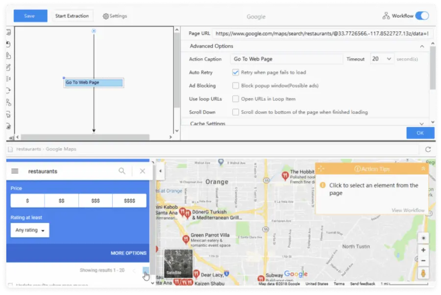Google Map Data Scraping with ParseHub 3