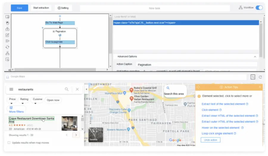 Google Map Data Scraping with ParseHub 4