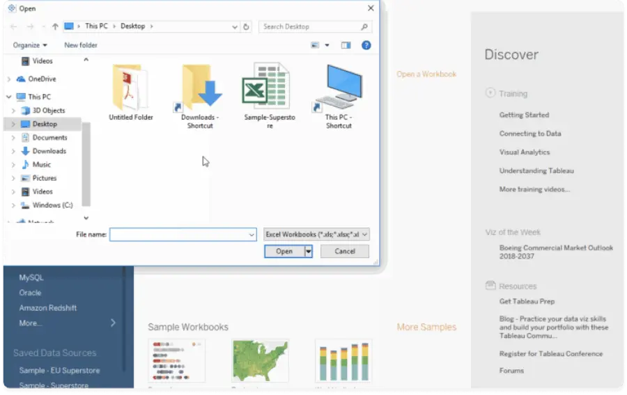 Tableau Desktop: Tableau import CVS